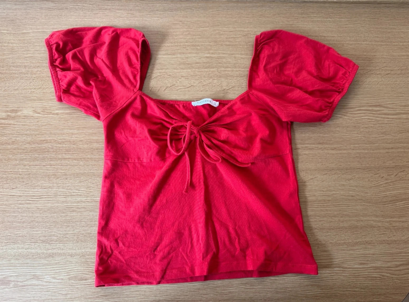 Terranova Red short sleeve top in size S