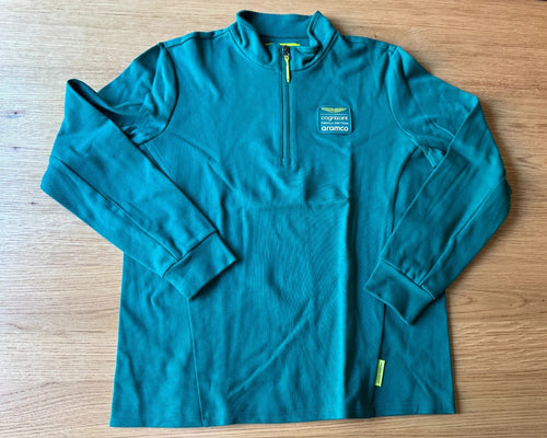 ARAMCO Aston Martin F1 Team Men's Size S 1/4 Zip Sweatshirt  Size S