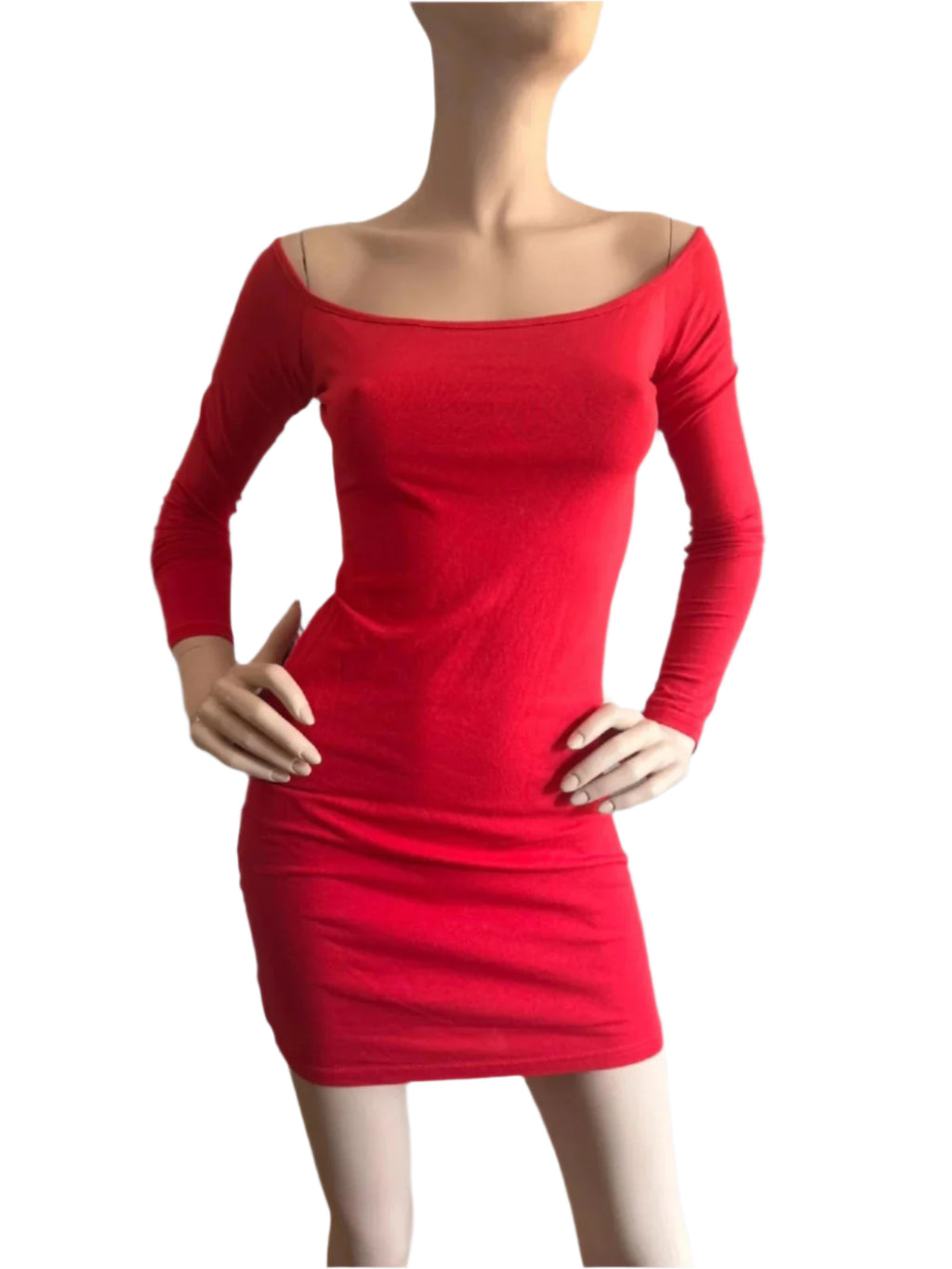 Pretty Little Thing Red Mini Dress Size 8 UK