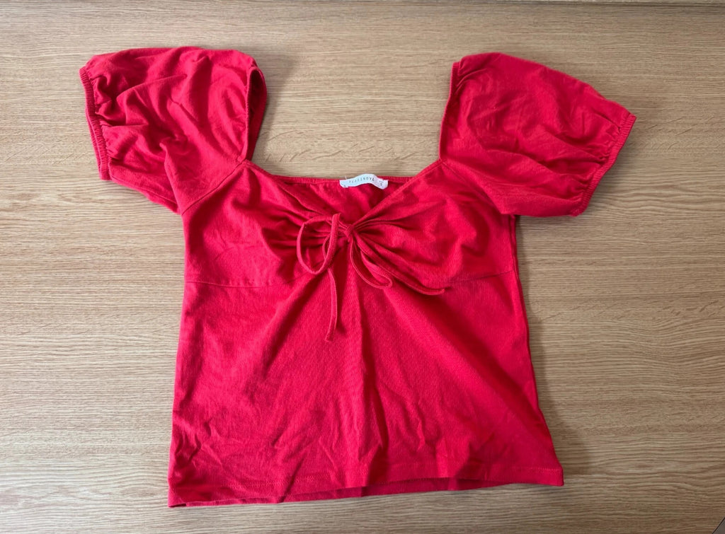 Terranova Red short sleeve top in size S