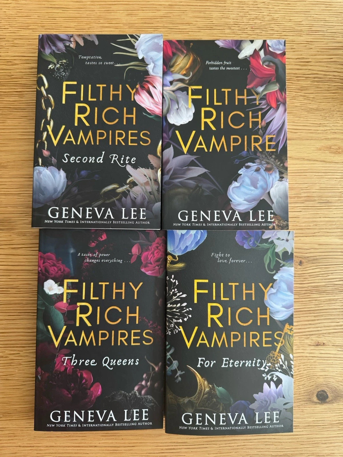 Filthy Rich Vampires Series 4 Books Collection Set by Geneva Lee Second Rite