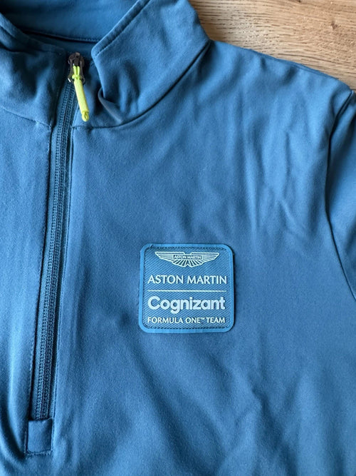 Aston Martin Formula One Pelmark Team 1/4 Zip Softshell Jacket in size S