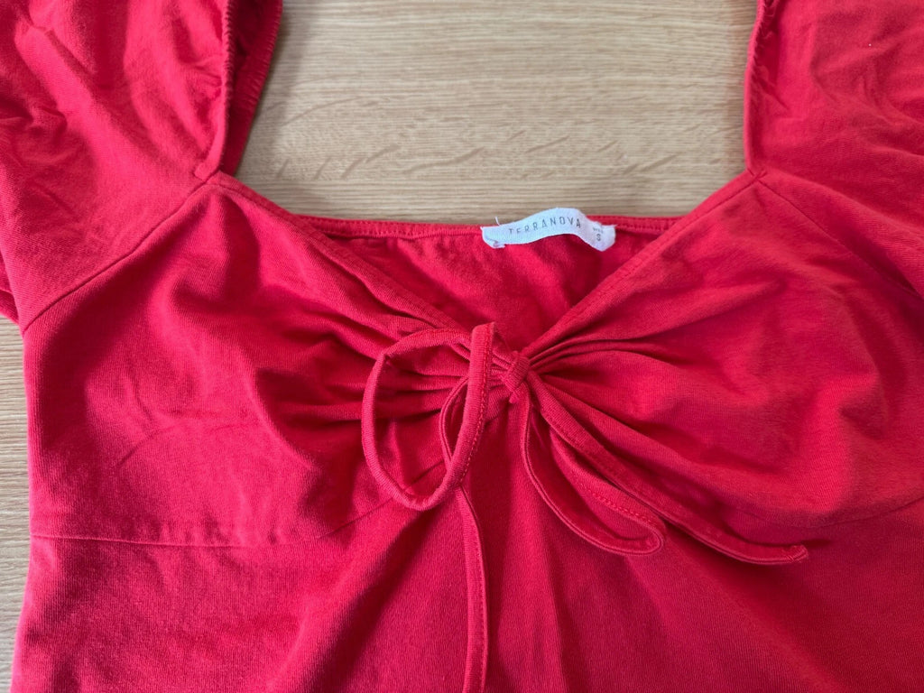 Terranova Red short sleeve top in size S