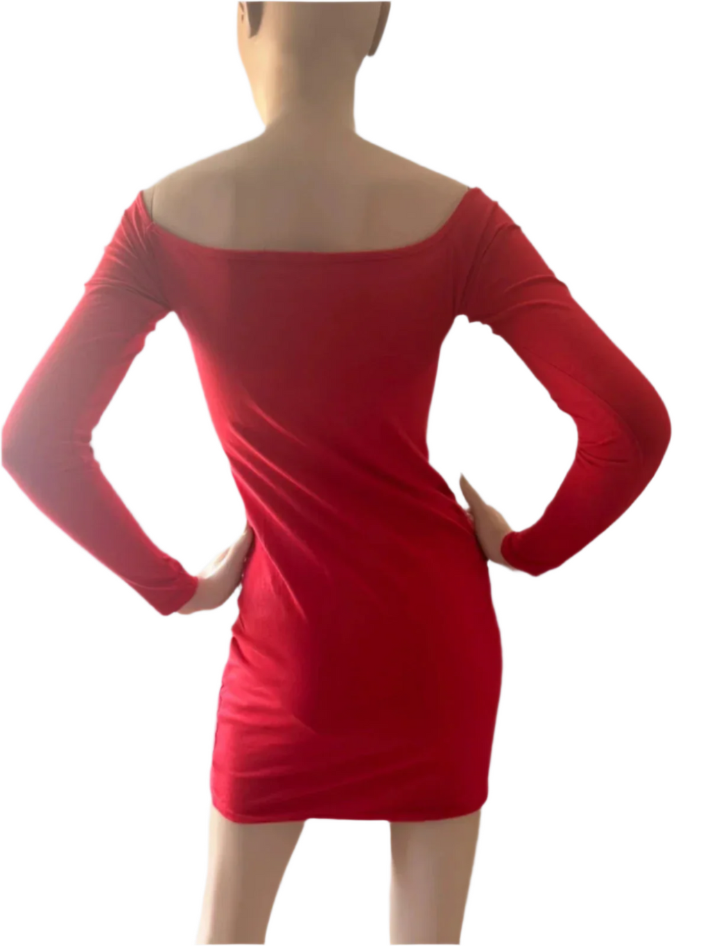 Pretty Little Thing Red Mini Dress Size 8 UK