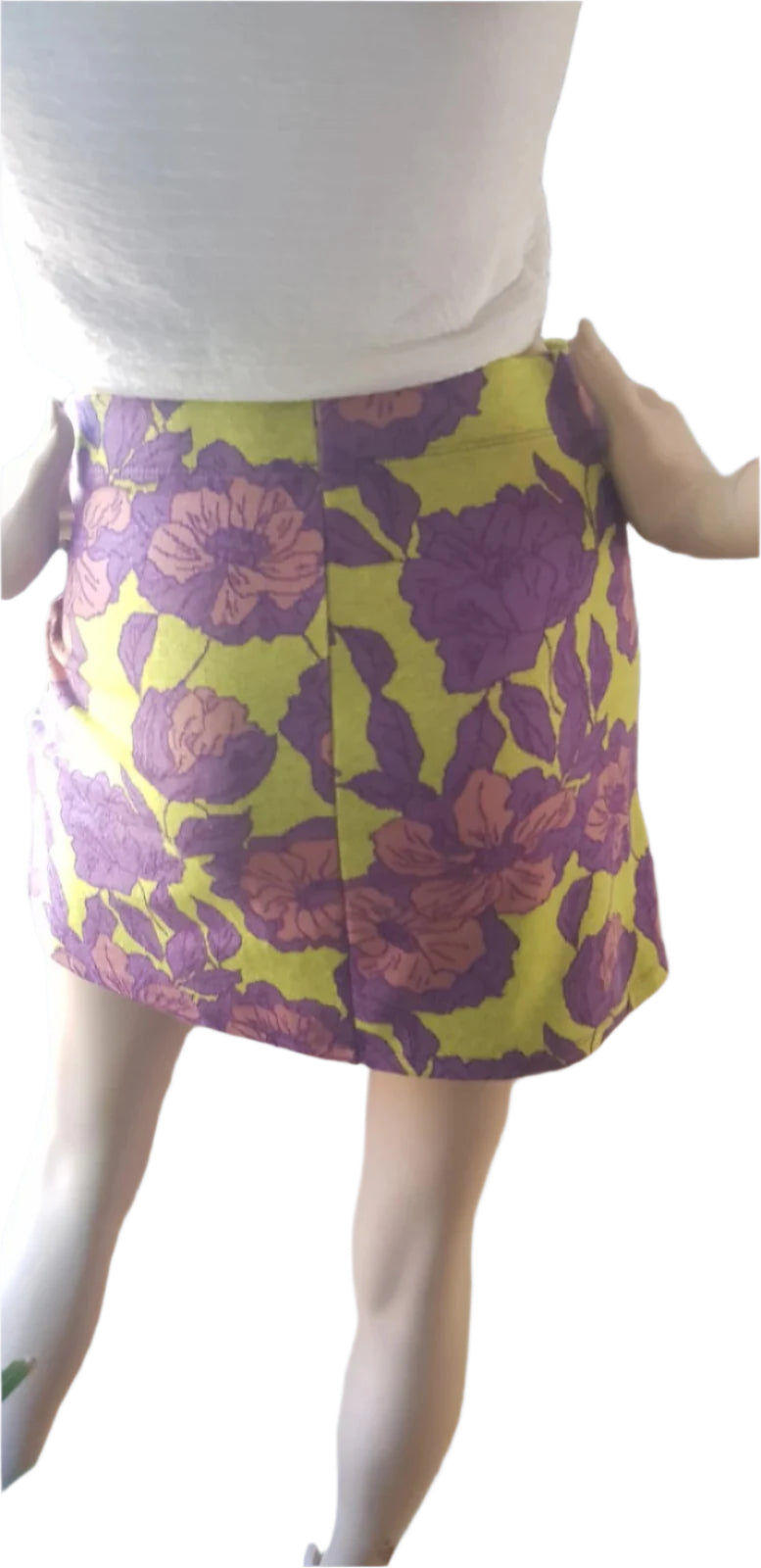 Zara Floral Set Skirt & Corset Top Size S New