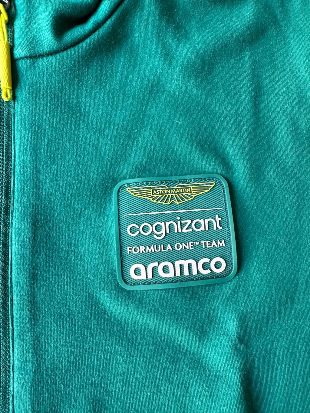 ARAMCO Aston Martin F1 Team Men's Size S 1/4 Zip Sweatshirt  Size S