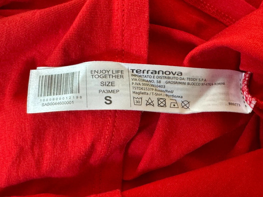 Terranova Red short sleeve top in size S