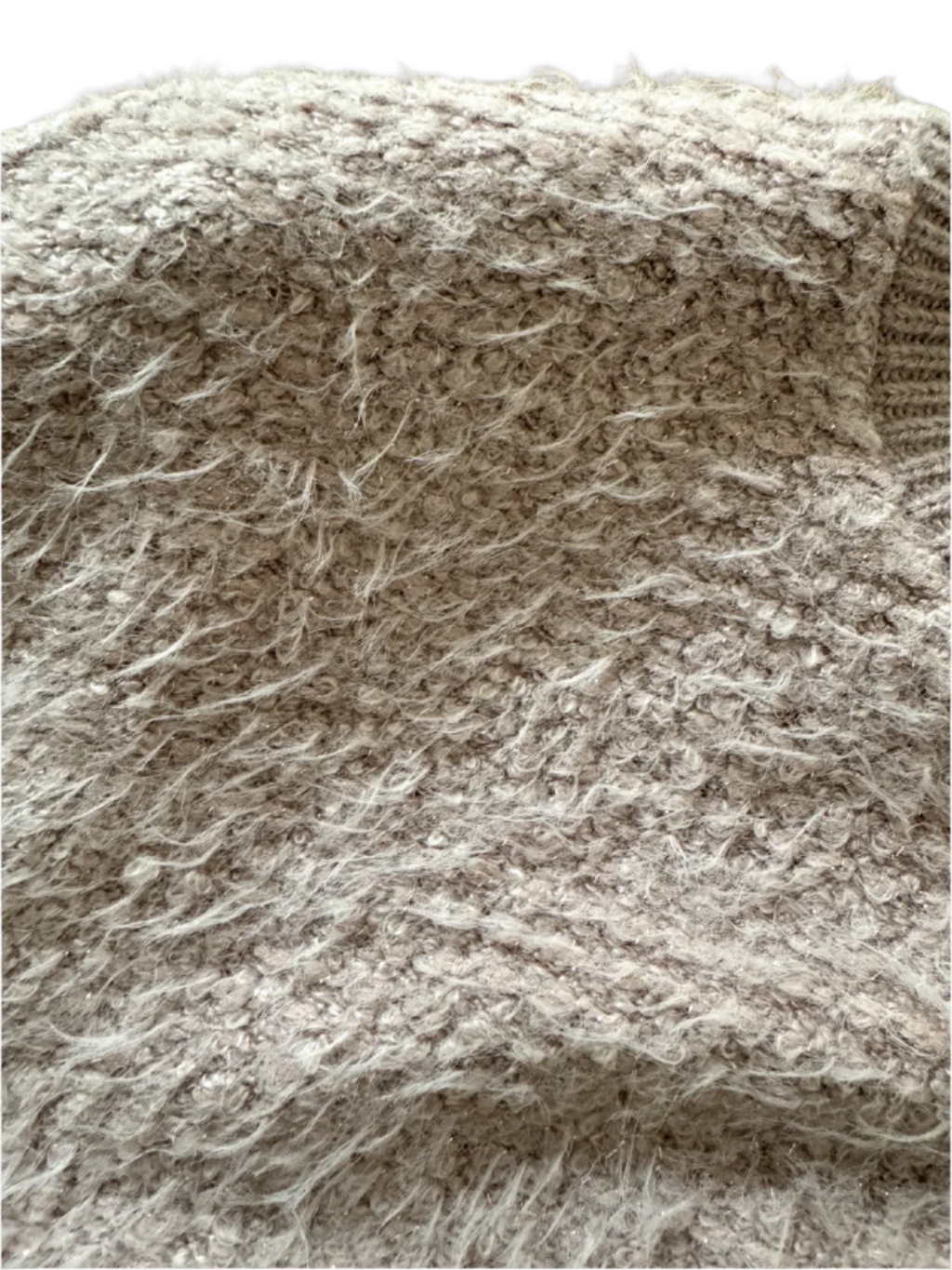 Zara Women Pink Fluffy Pullover Glitter Sweater Size S